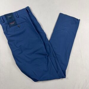 Ballin Soho Trousers Luxury Performance Jersey Knit Blue Mens 42x36